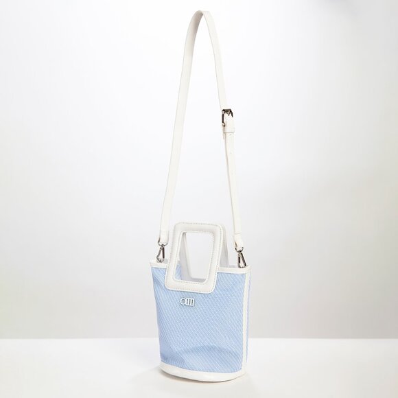 Solid & Striped The Pookie Mini Tote Bag - Sky Mesh - Picture 5 of 16